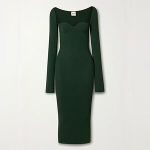 Khaite - The Beth Dress in Emerald